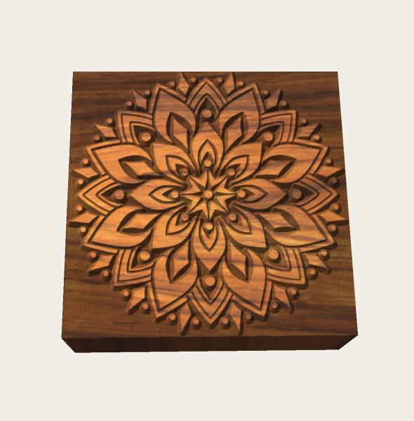 Mandalastempel aus Hartholz Mandalastempel aus Hartholz